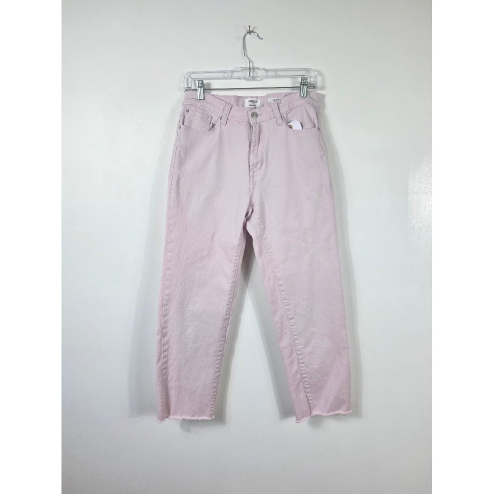 Kensie Jeans The Slim Women 8/29 Pink/Lav Raw Hem Vintage Luxeβ Stretch Jeans